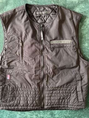 Fishpaw Quilted Black Utility Vest 1990’s